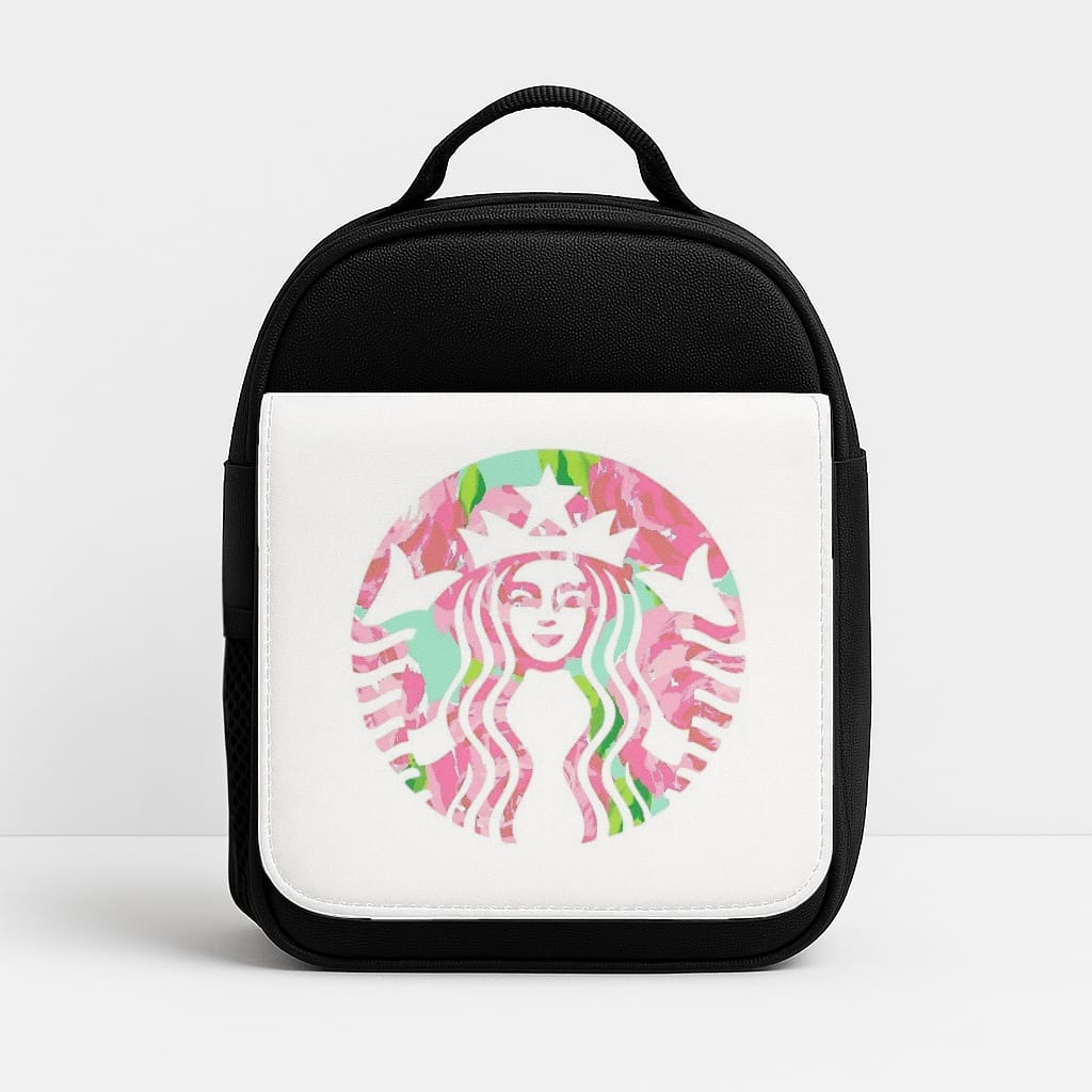 Pink Coffee Logo Insulated Lunchbox