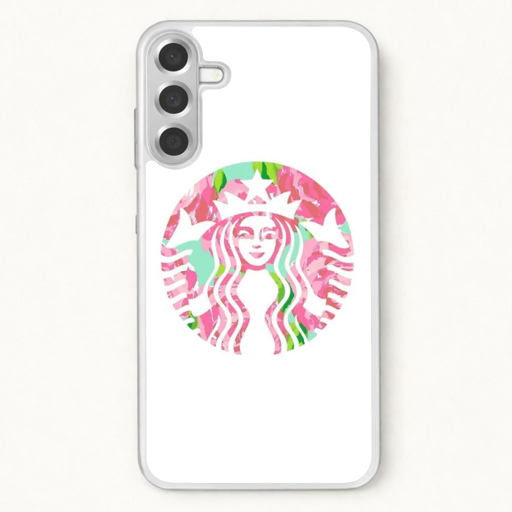 Pink Coffee Logo Phone Case for Galaxy A17