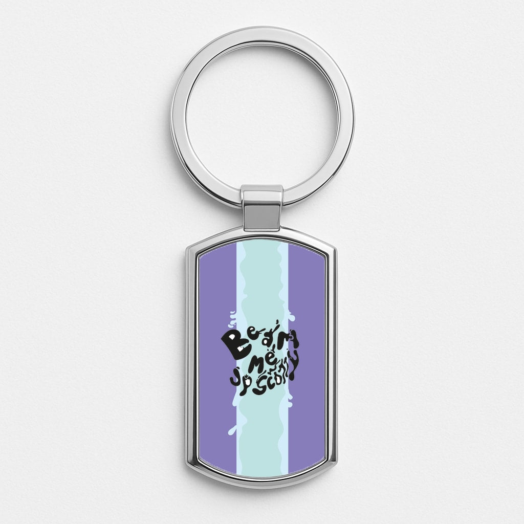 Beam me up Scotty Silver Keyring