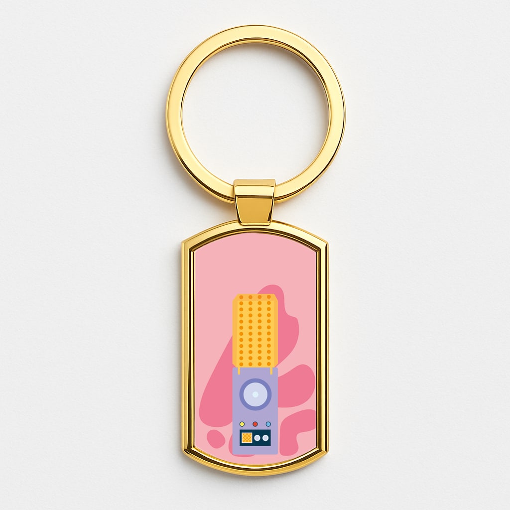 The wand Gold Keyring