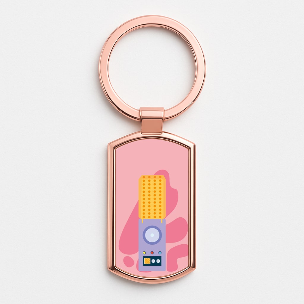 The wand Rose Gold Keyring