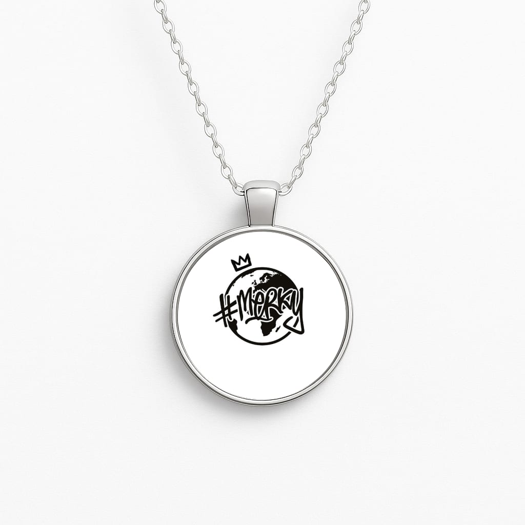 Hashtag Merky Globe Circle Necklace