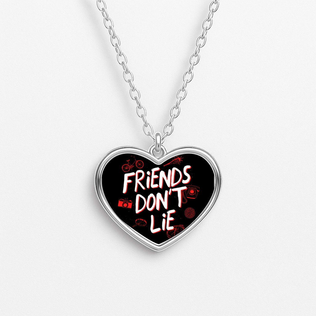 Friends Don't Lie Heart Necklace