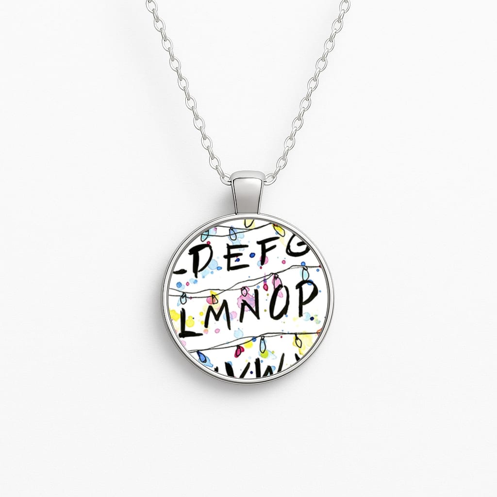 Stranger Wall Lights Circle Necklace