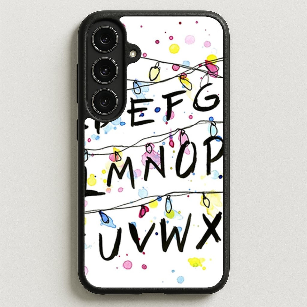 Stranger Wall Lights Phone Case for Galaxy S25FE