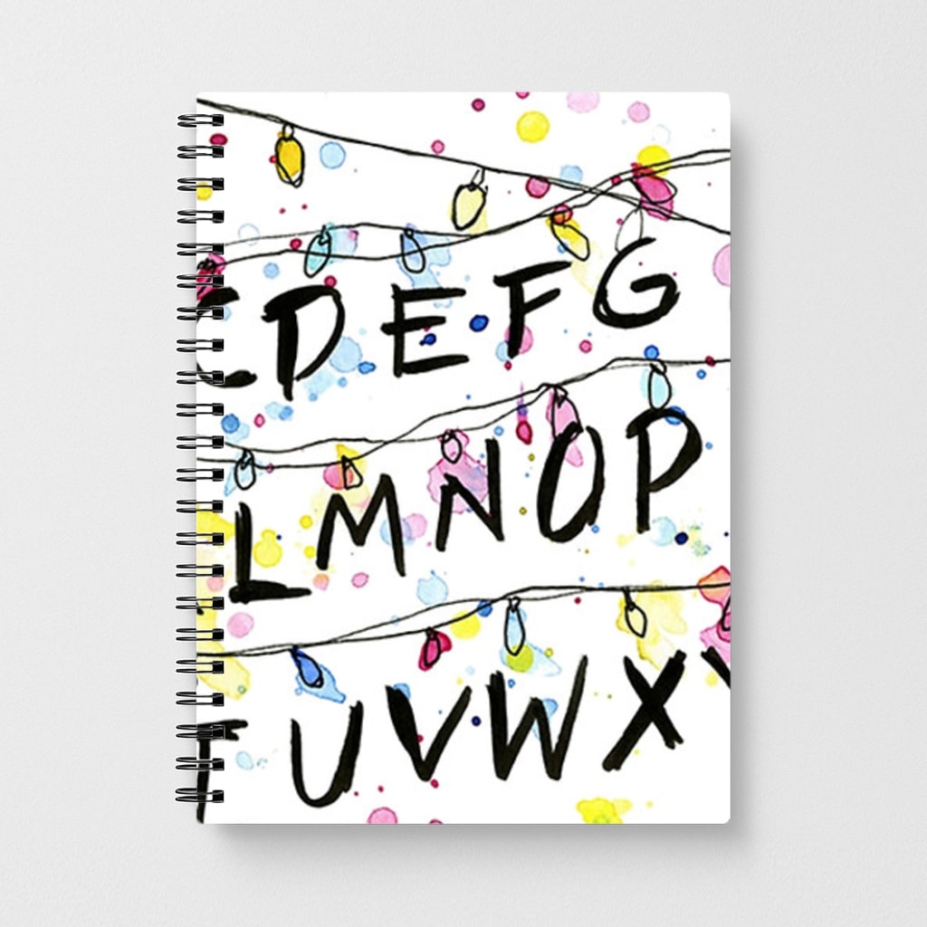 Stranger Things Wall Lights Notebook - Fun Cases