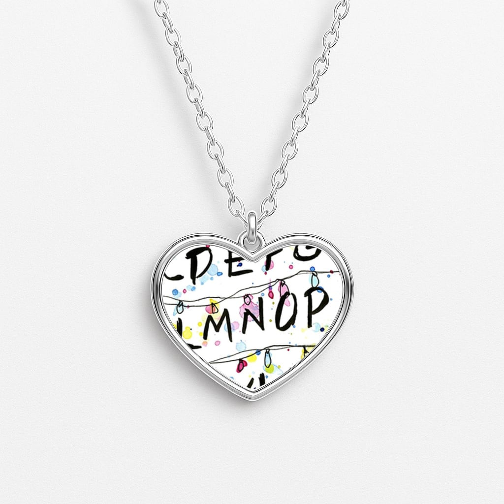 Stranger Wall Lights Heart Necklace