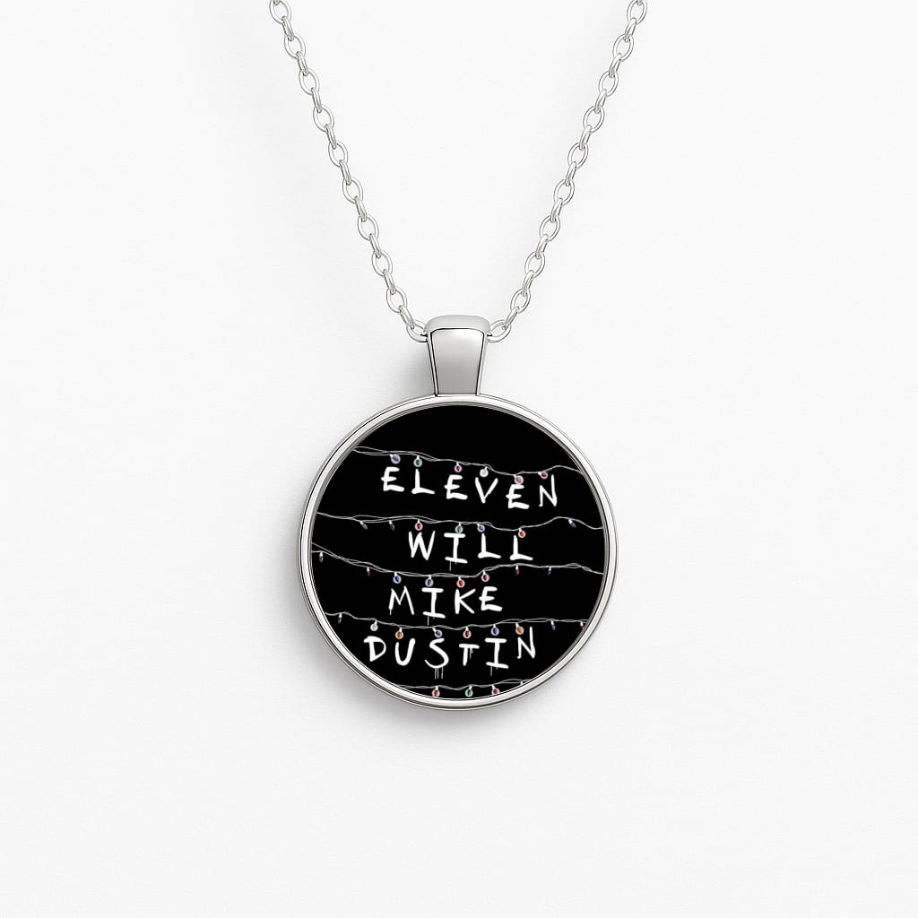 Eleven, Will, Mike, Dustin & Lucas Circle Necklace