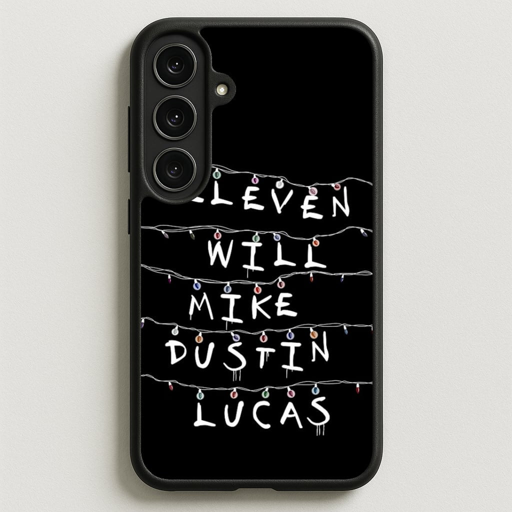 Eleven, Will, Mike, Dustin & Lucas Phone Case for Galaxy S25FE