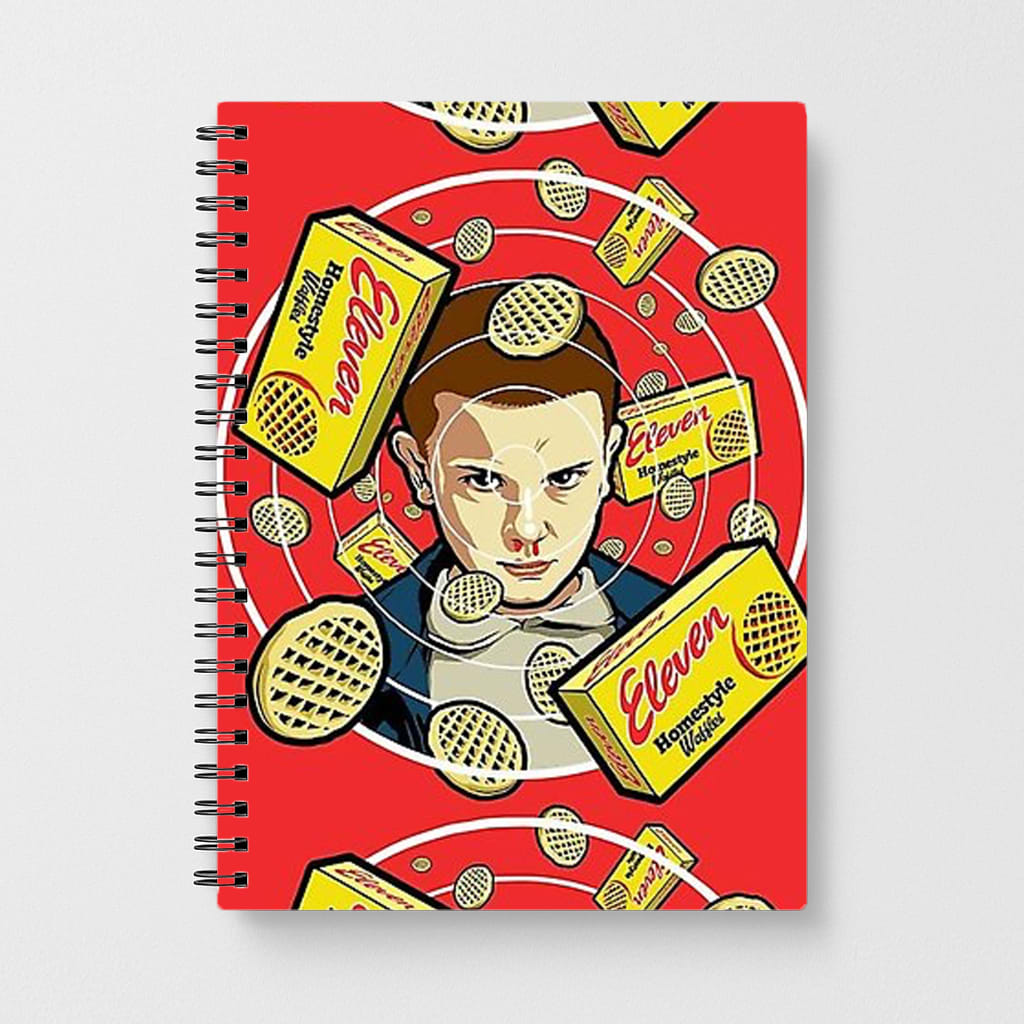 Eleven and Waffles - Stranger Things Notebook - Fun Cases