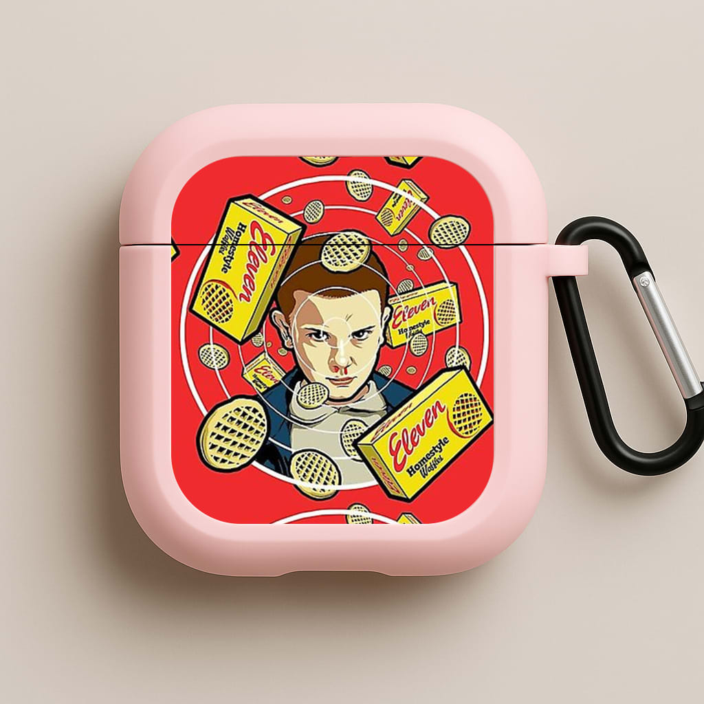 Eleven and Waffles Pink AirPods Case