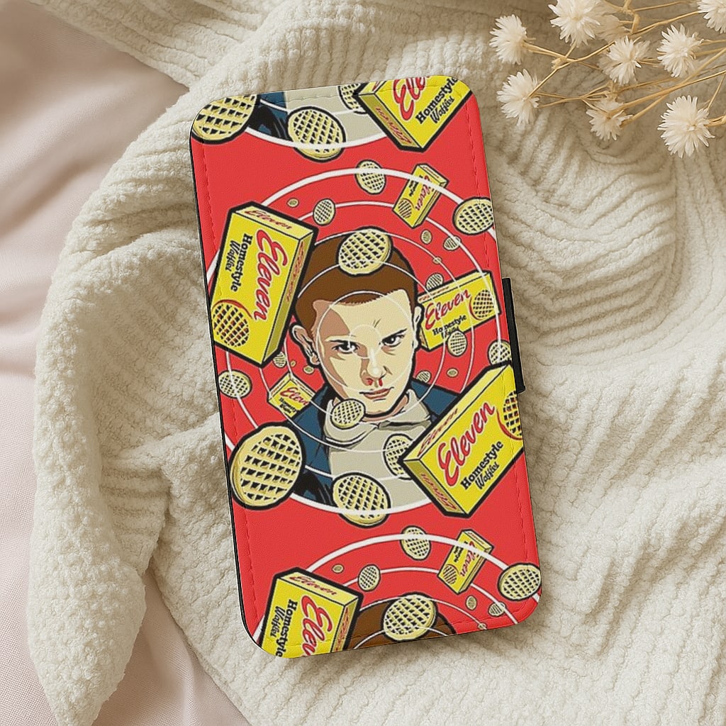 Eleven and Waffles Wallet Phone Case