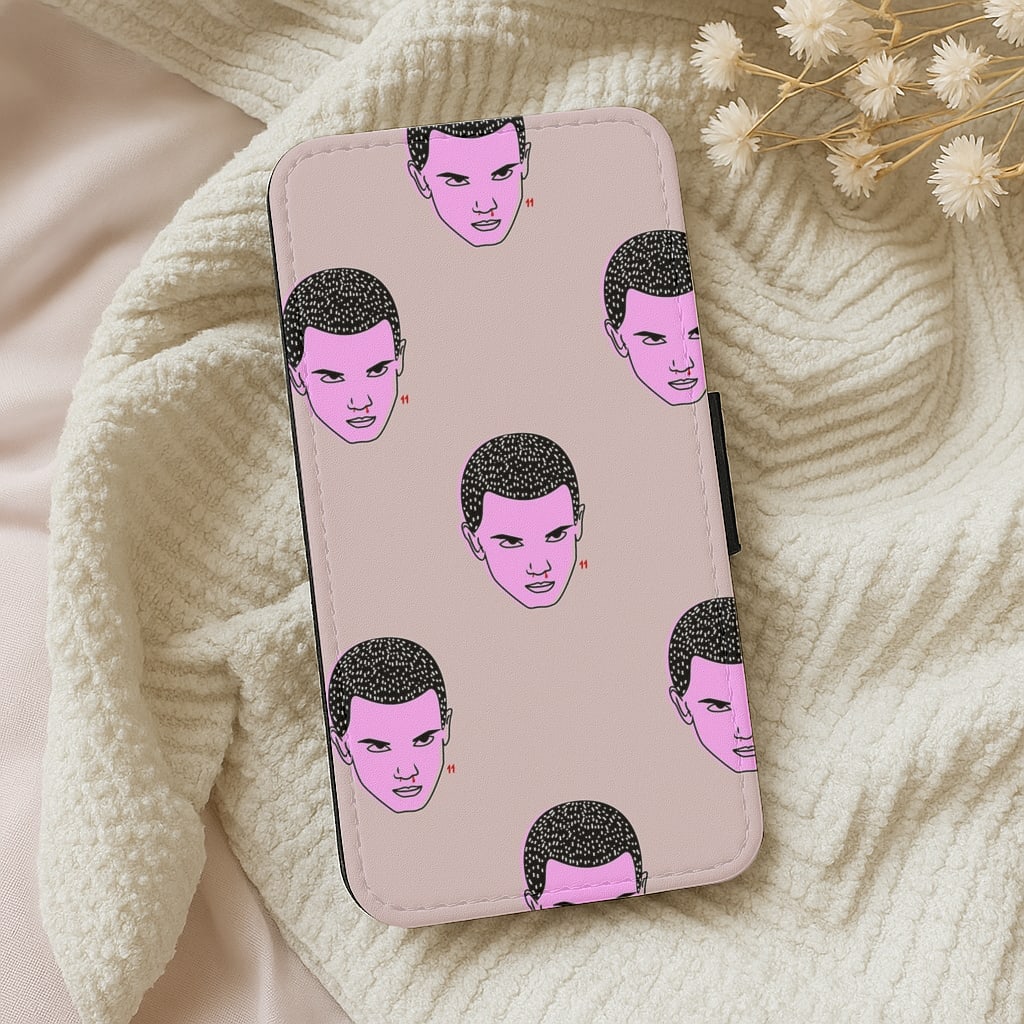 Eleven Pattern - Stranger Things Wallet Phone Case