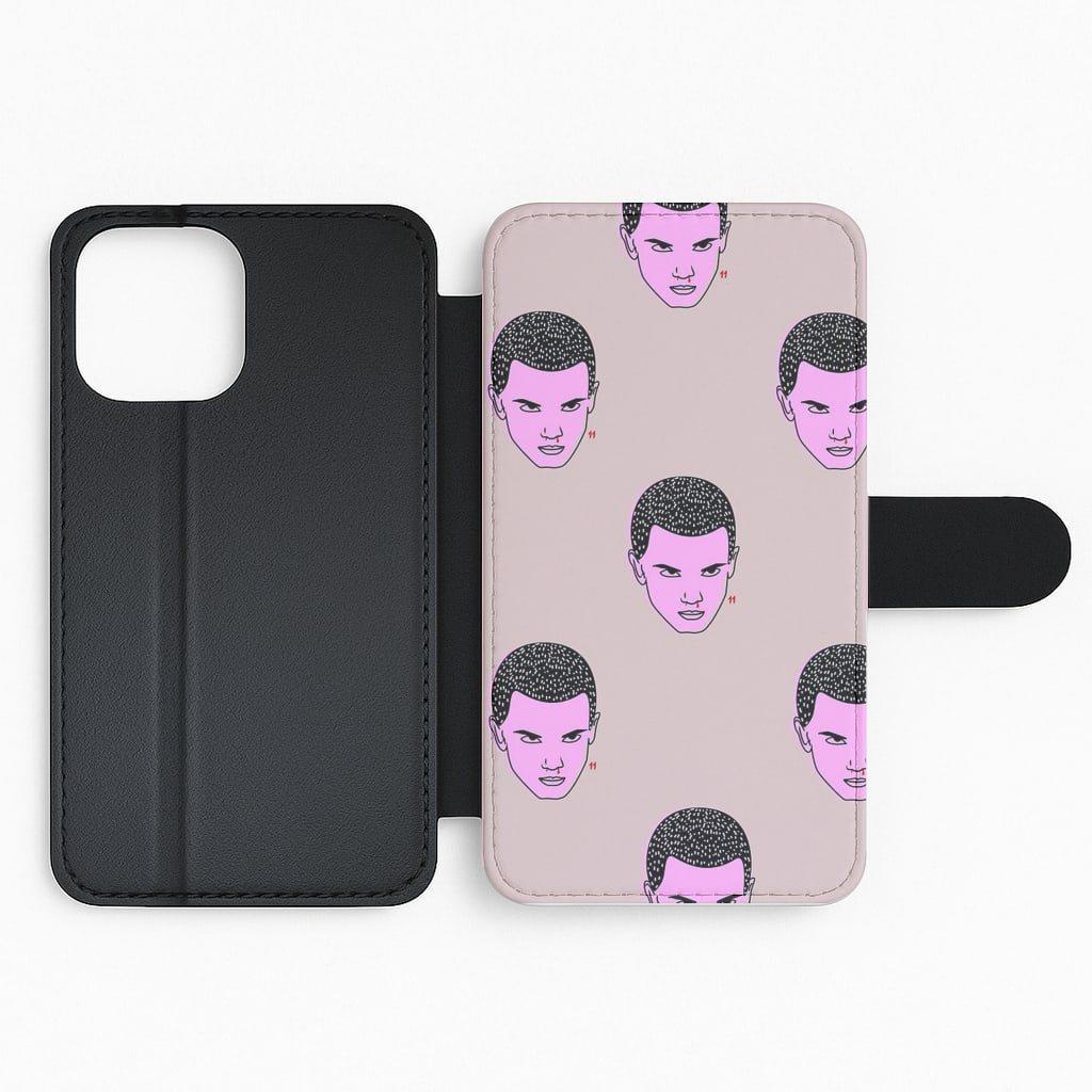 Eleven Pattern - Stranger Things Flip Phone Case