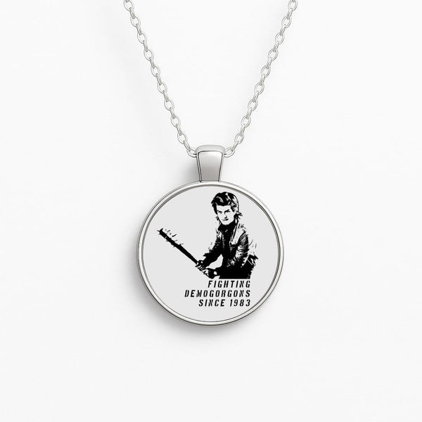 Fighting Demogorgons Since 1983 Necklace