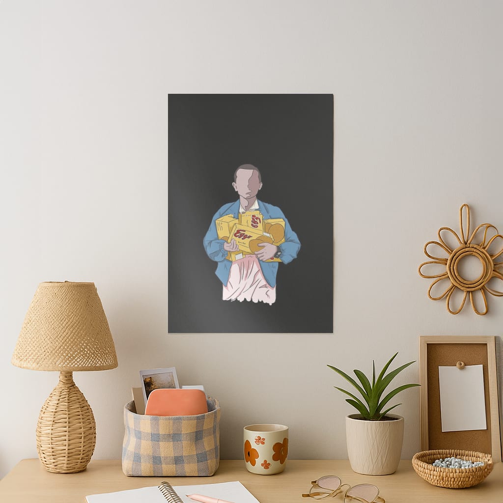 Eleven Faceless Cartoon Art Print