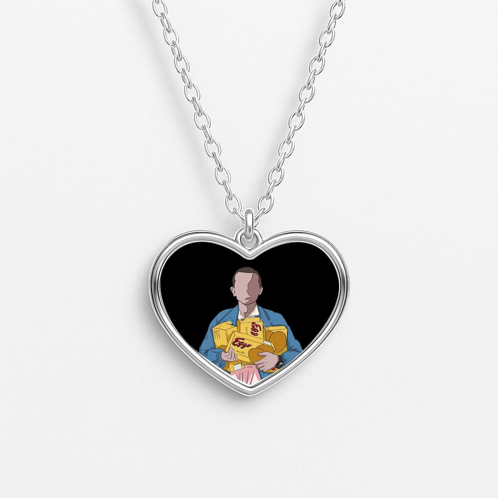 Eleven Faceless Cartoon Necklace