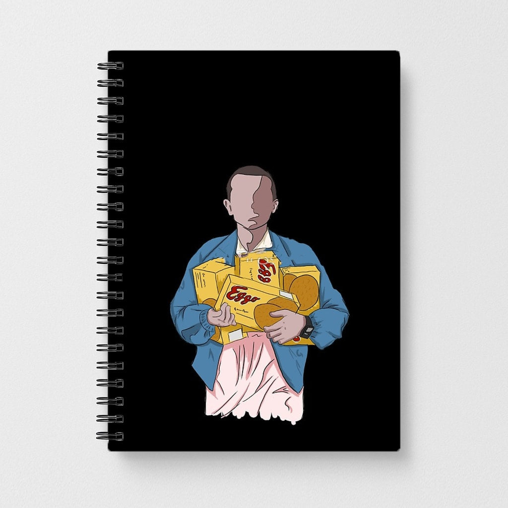 Eleven Faceless Cartoon - Stranger Things Notebook - Fun Cases