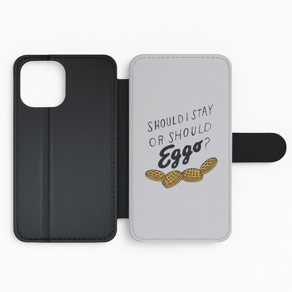 Should I Stay Or Should I Eggo Flip Phone Case