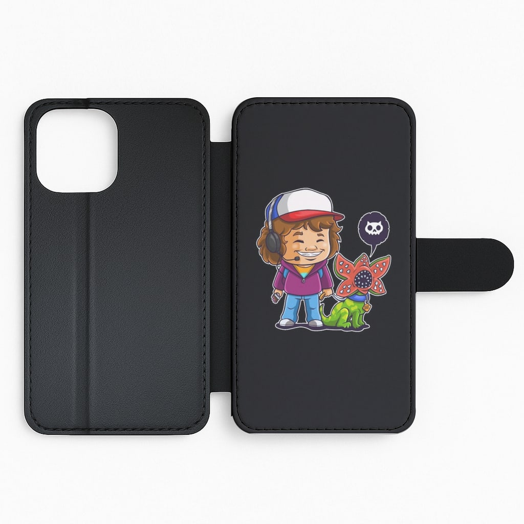 Dustin and The Demogorgon Flip Phone Case