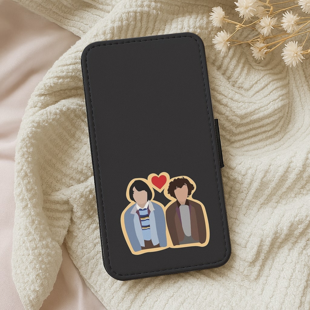 Mike and Eleven - Stranger Things Wallet Phone Case