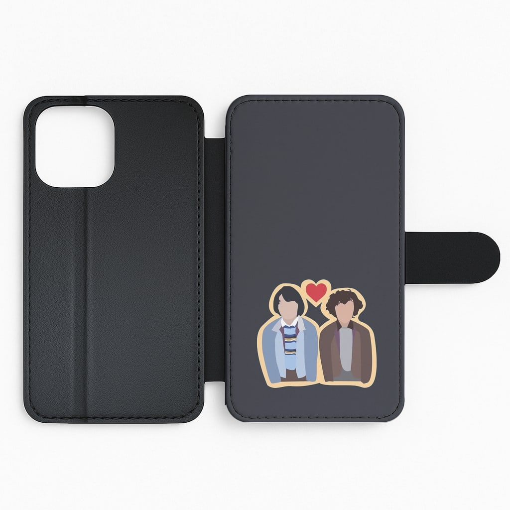 Mike and Eleven - Stranger Things Flip Phone Case