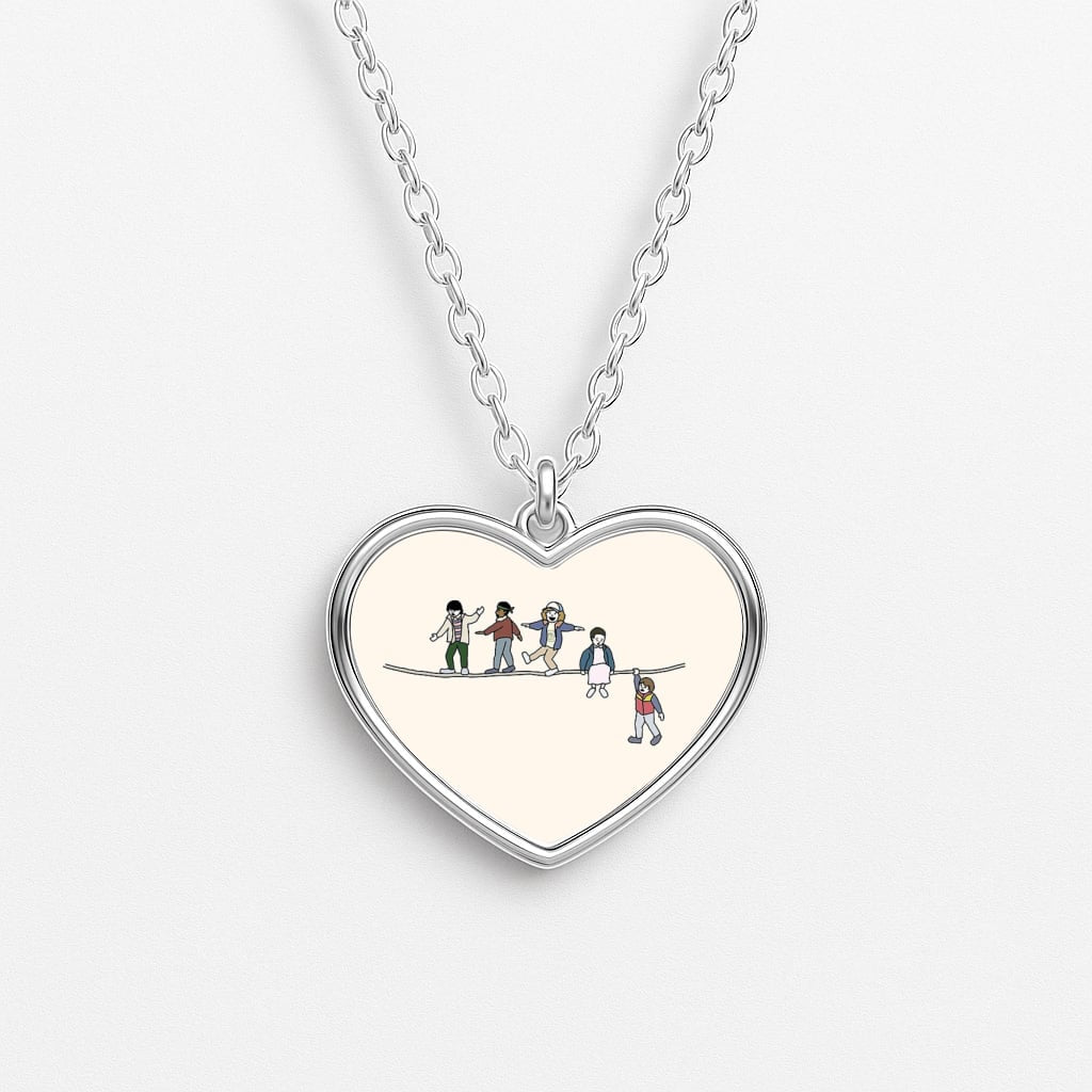 Stranger Acrobats Heart Necklace