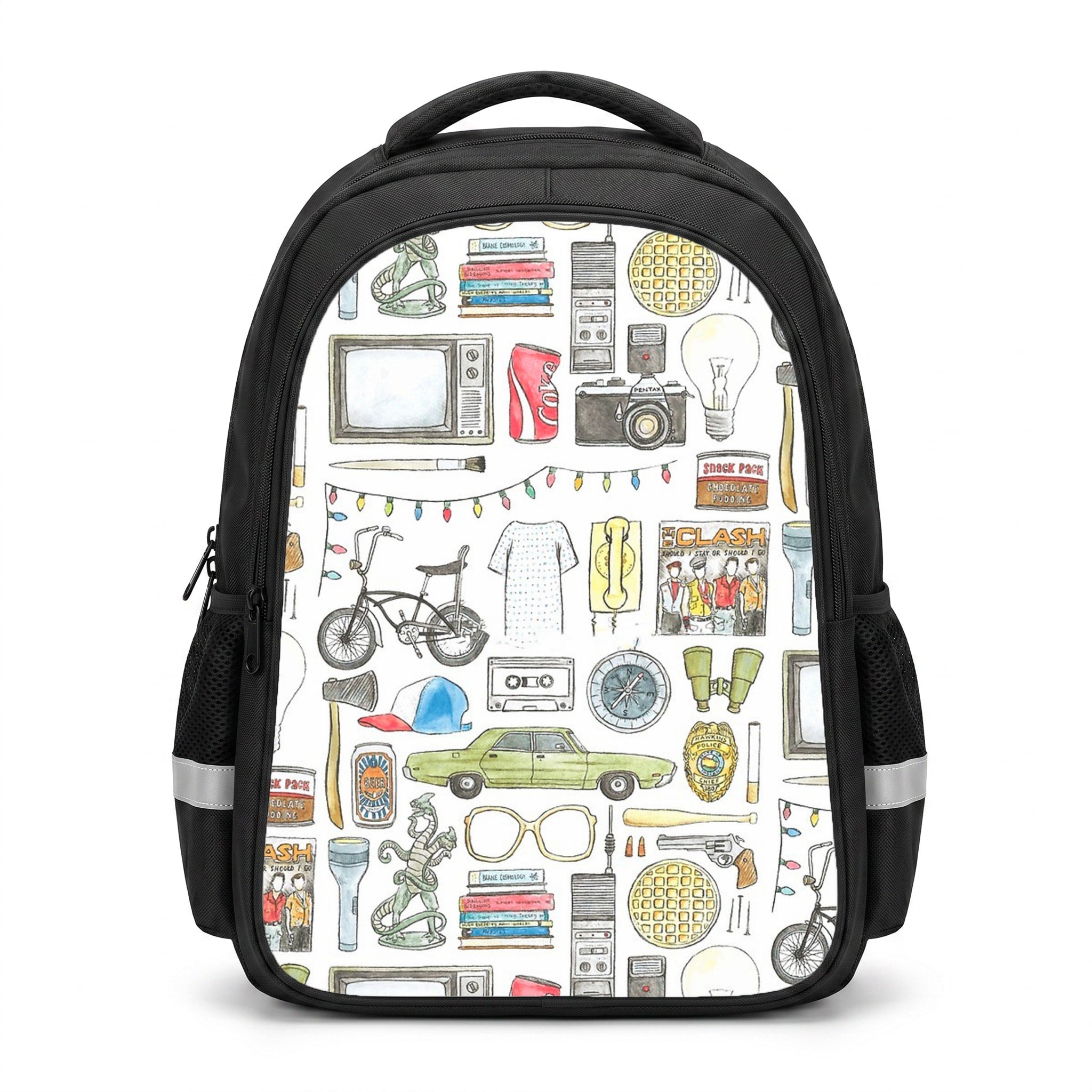 Stranger Objects Illustration Backpack