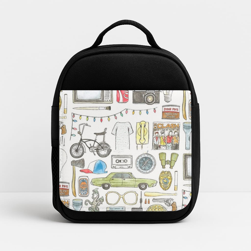 Stranger Objects Illustration Lunchbox