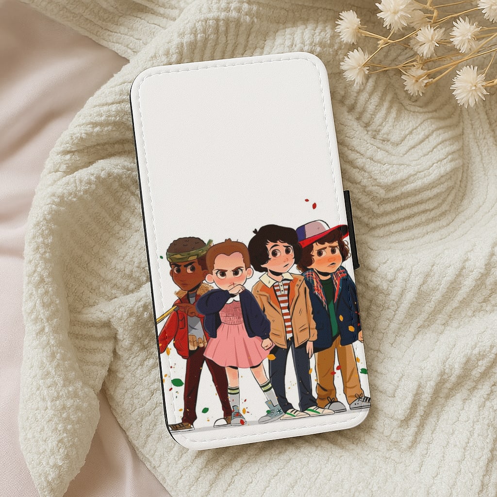 Stranger Kids Flip Wallet Phone Case