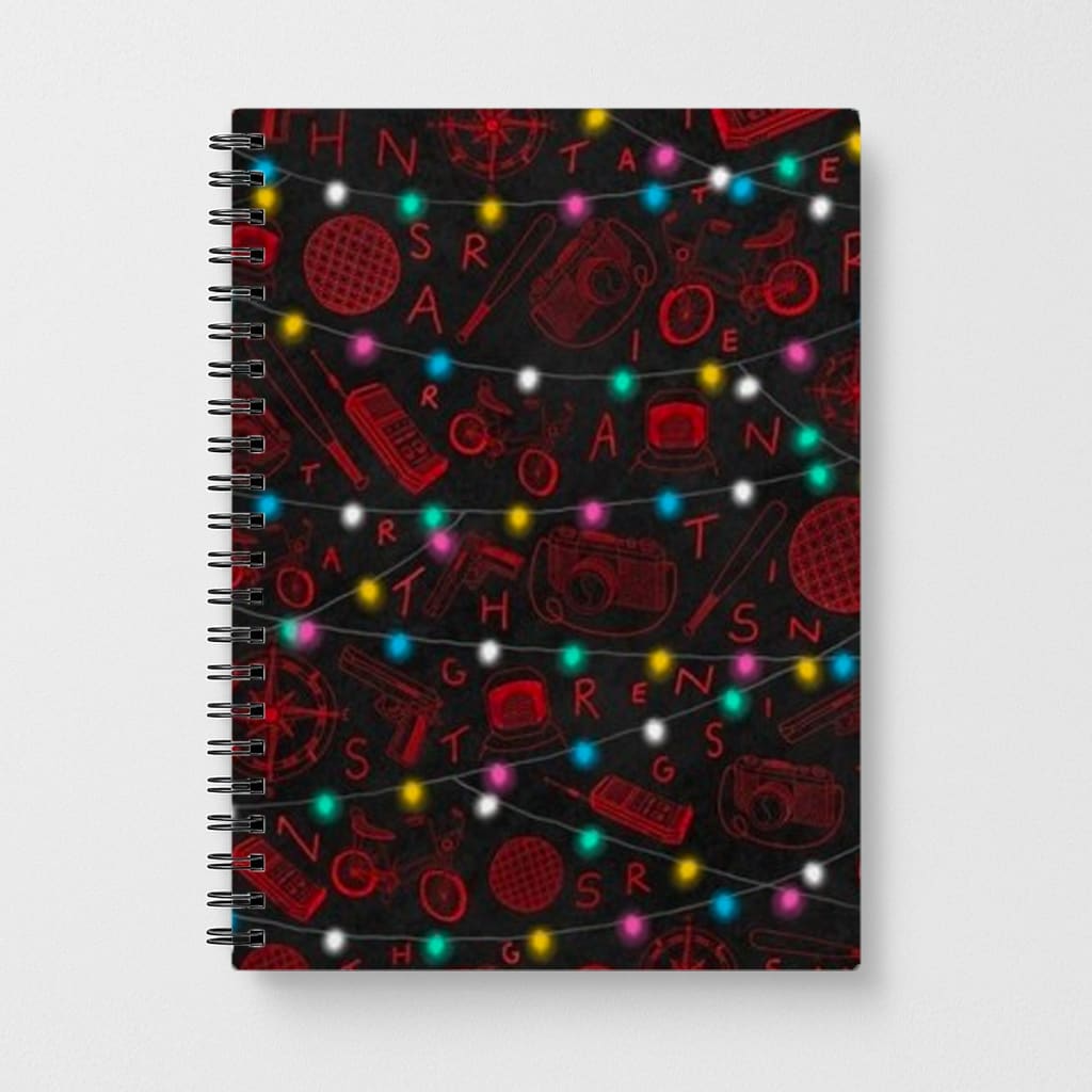 Stranger Things Red Illustrations Notebook - Fun Cases