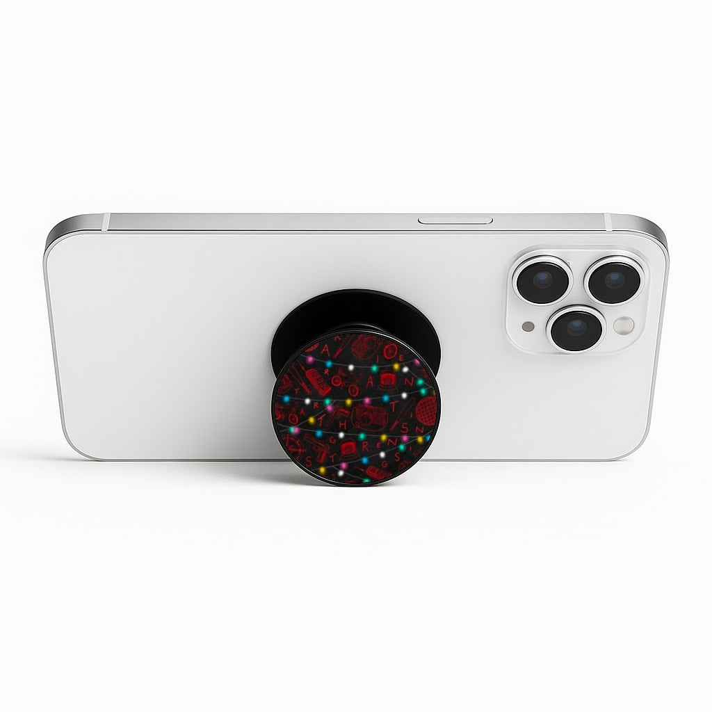 Stranger Red Illustrations Phone Stand