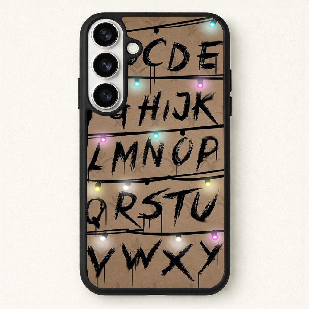 Stranger Alphabet Wall Phone Case for Galaxy S26 Plus