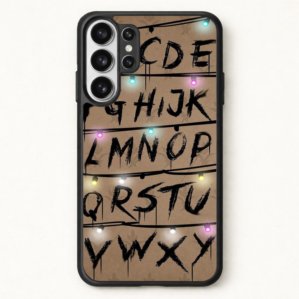 Stranger Alphabet Wall Phone Case for Galaxy S26 Ultra
