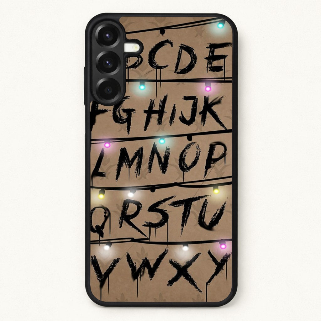 Stranger Alphabet Wall Phone Case for Galaxy A37