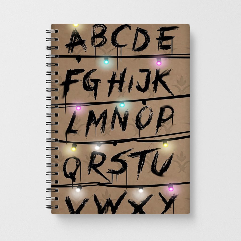 Stranger Things Alphabet Wall Notebook - Fun Cases