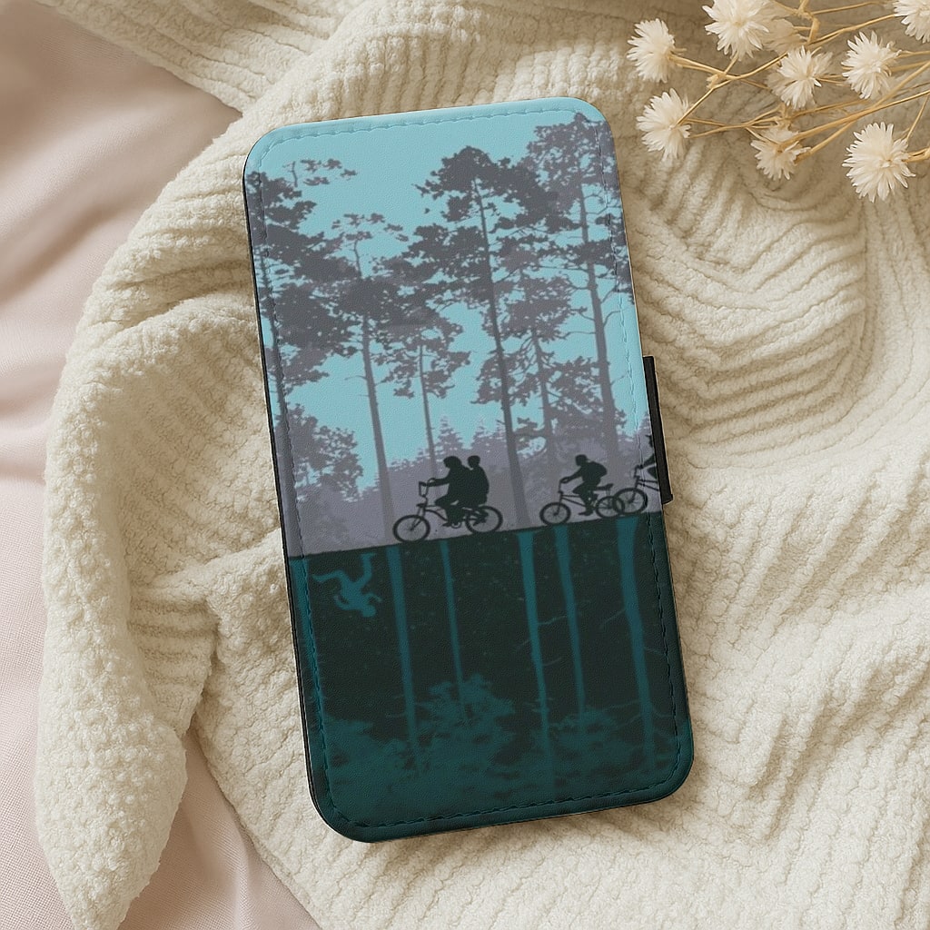 World of Upside Down - Stranger Things Flip Wallet Phone Case