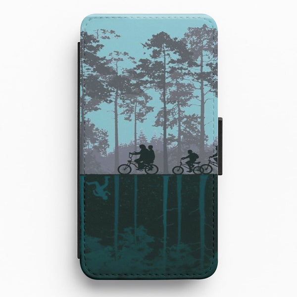 World of Upside Down - Stranger Things Flip Wallet Phone Case