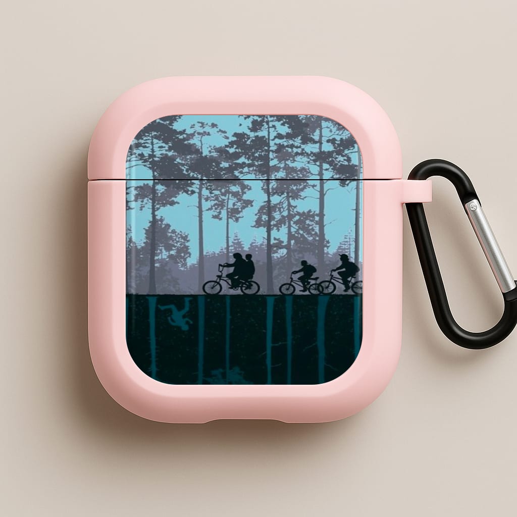 World of Upside Down - Stranger Things Pink AirPods Case