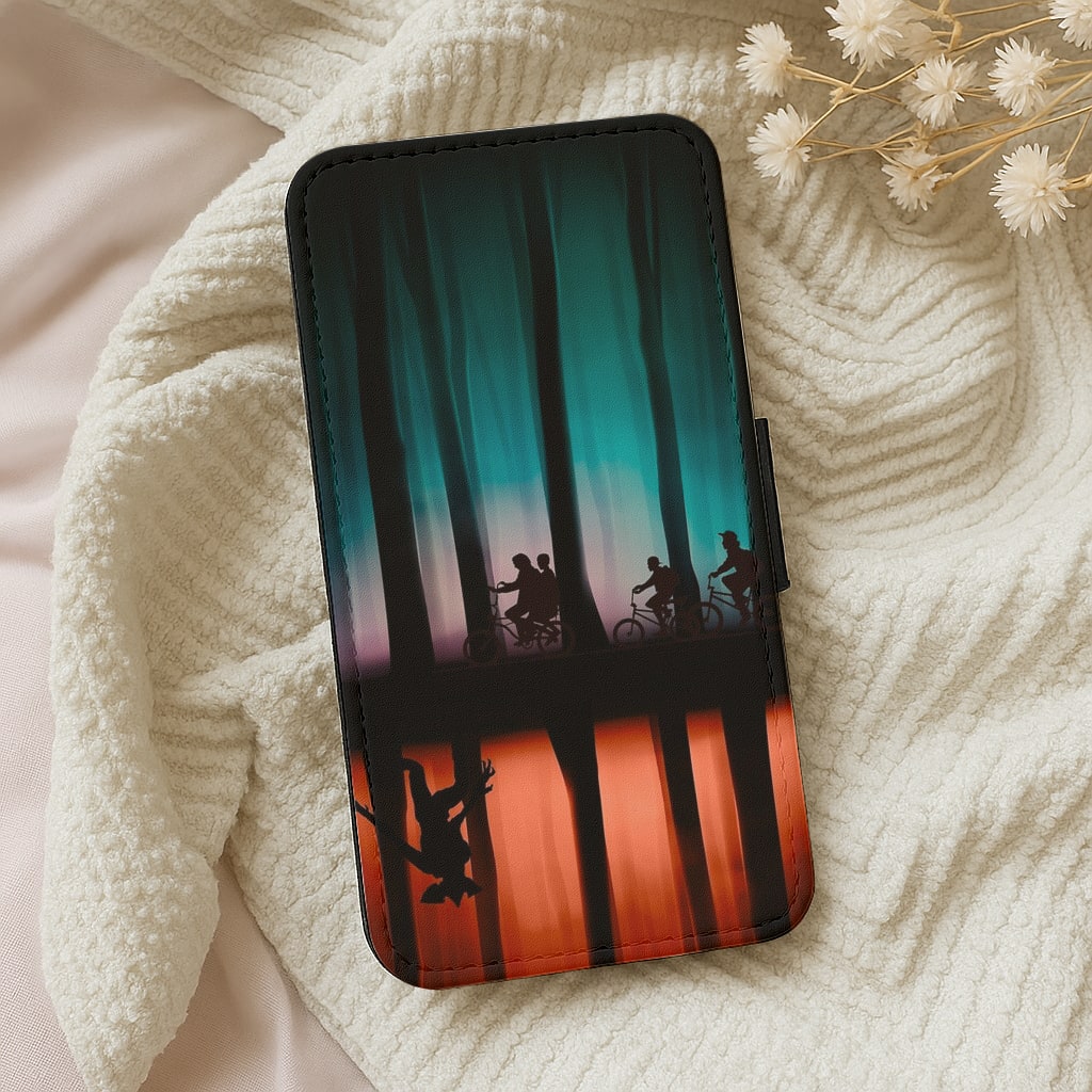 Stranger Upside Down Flip Wallet Phone Case