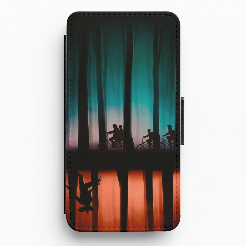 Stranger Upside Down Flip Wallet Phone Case