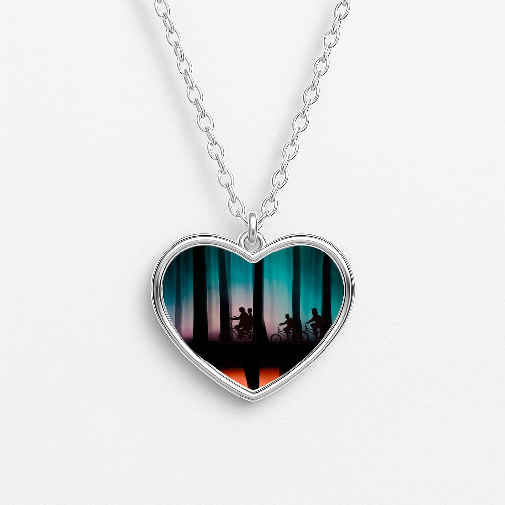 Stranger Upside Down Heart Necklace