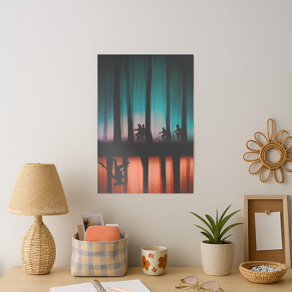Stranger Upside Down Art Print