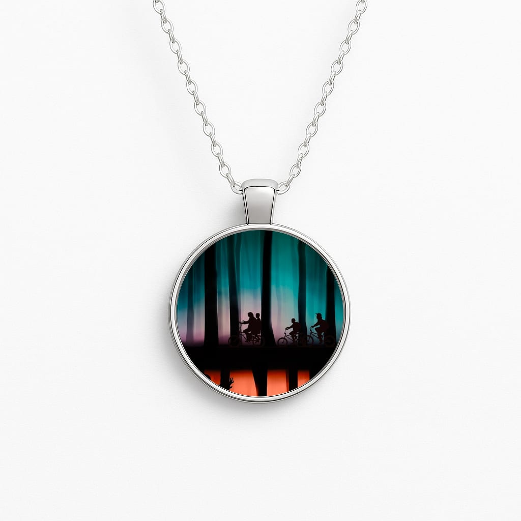 Stranger Upside Down Circle Necklace