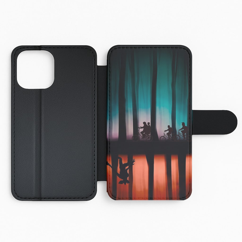 Stranger Upside Down Flip Wallet Phone Case
