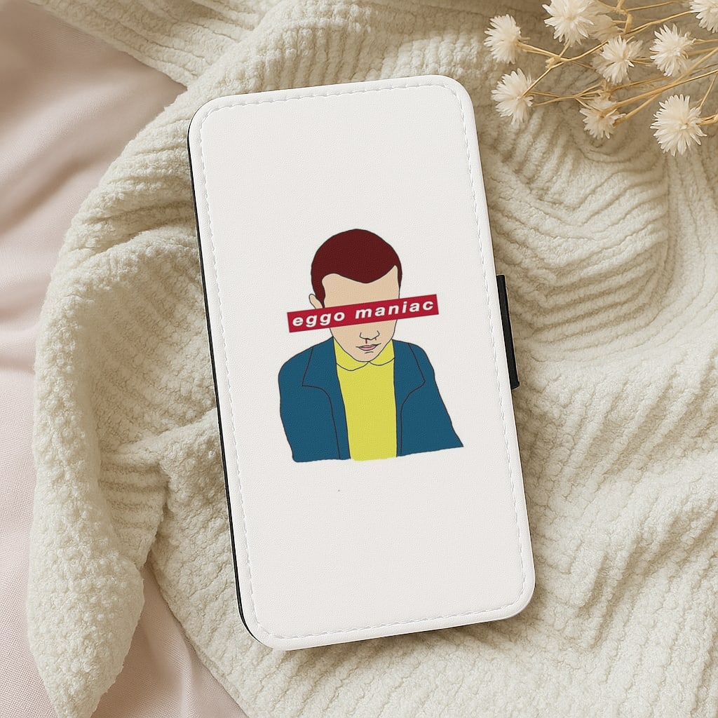 Eggo Maniac - Stranger Things Flip Wallet Phone Case