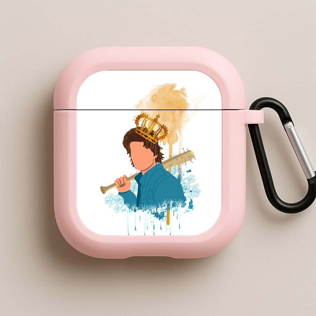 King Steve Pink AirPods Case