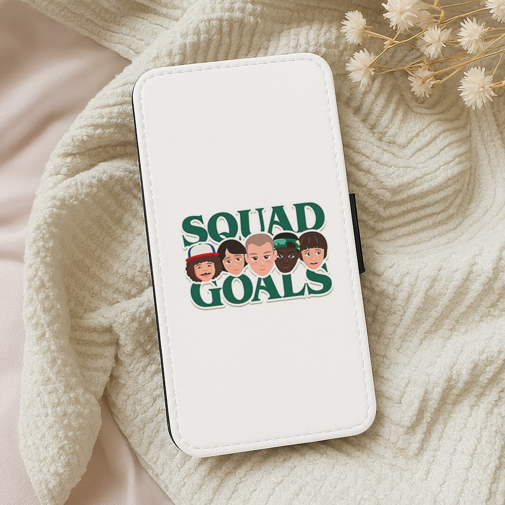 Stranger Things Squad Goals Flip Wallet Phone Case