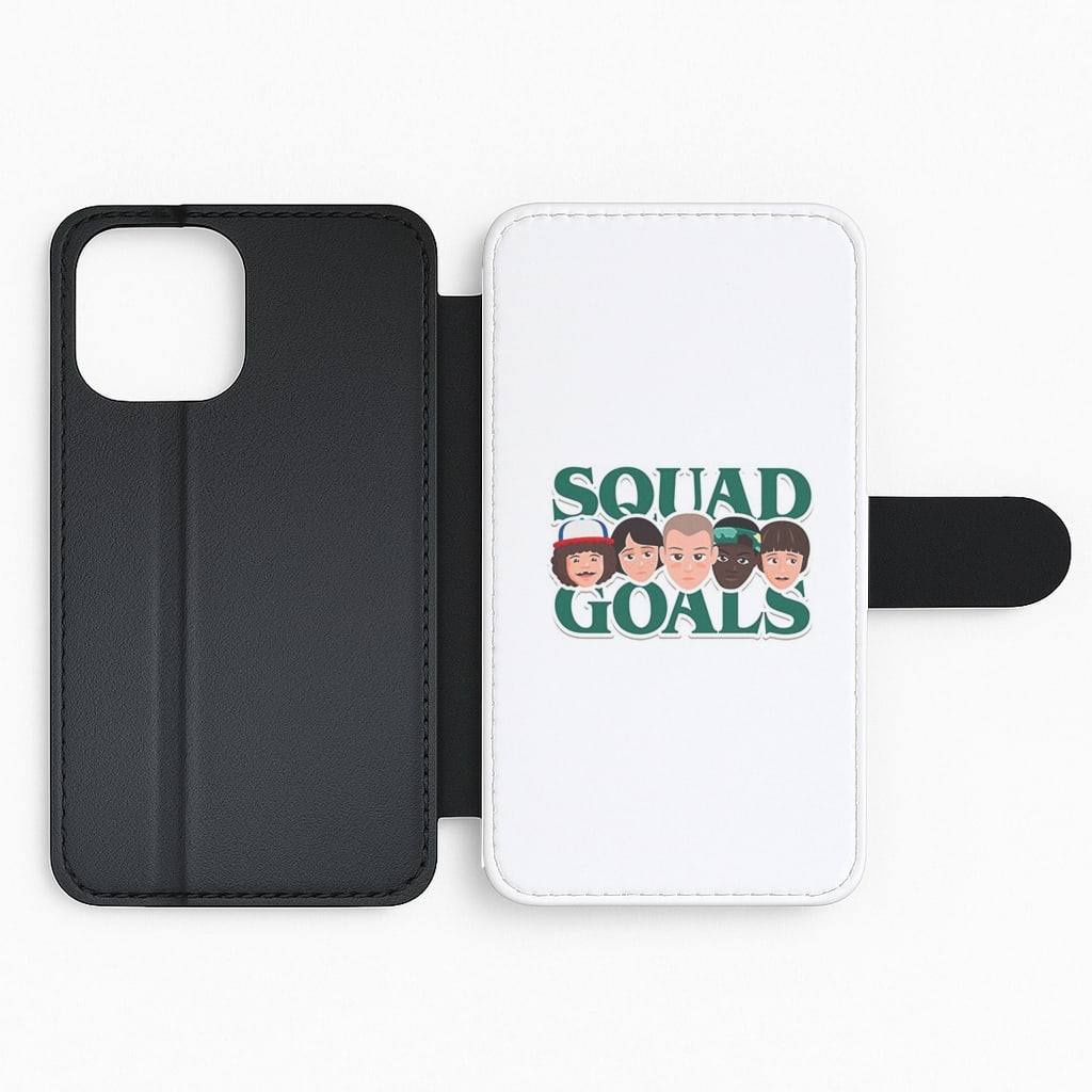 Stranger Things Squad Goals Flip Wallet Phone Case