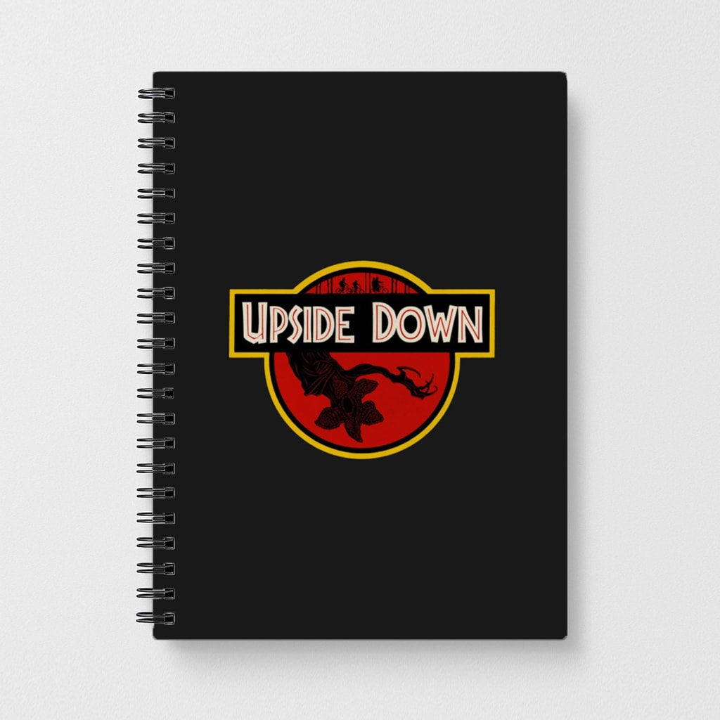 Upside Down - Jurassic Inspired Stranger Things Notebook